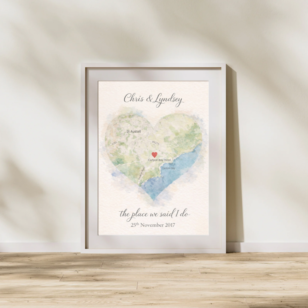 Personalised Favourite Place Map Print