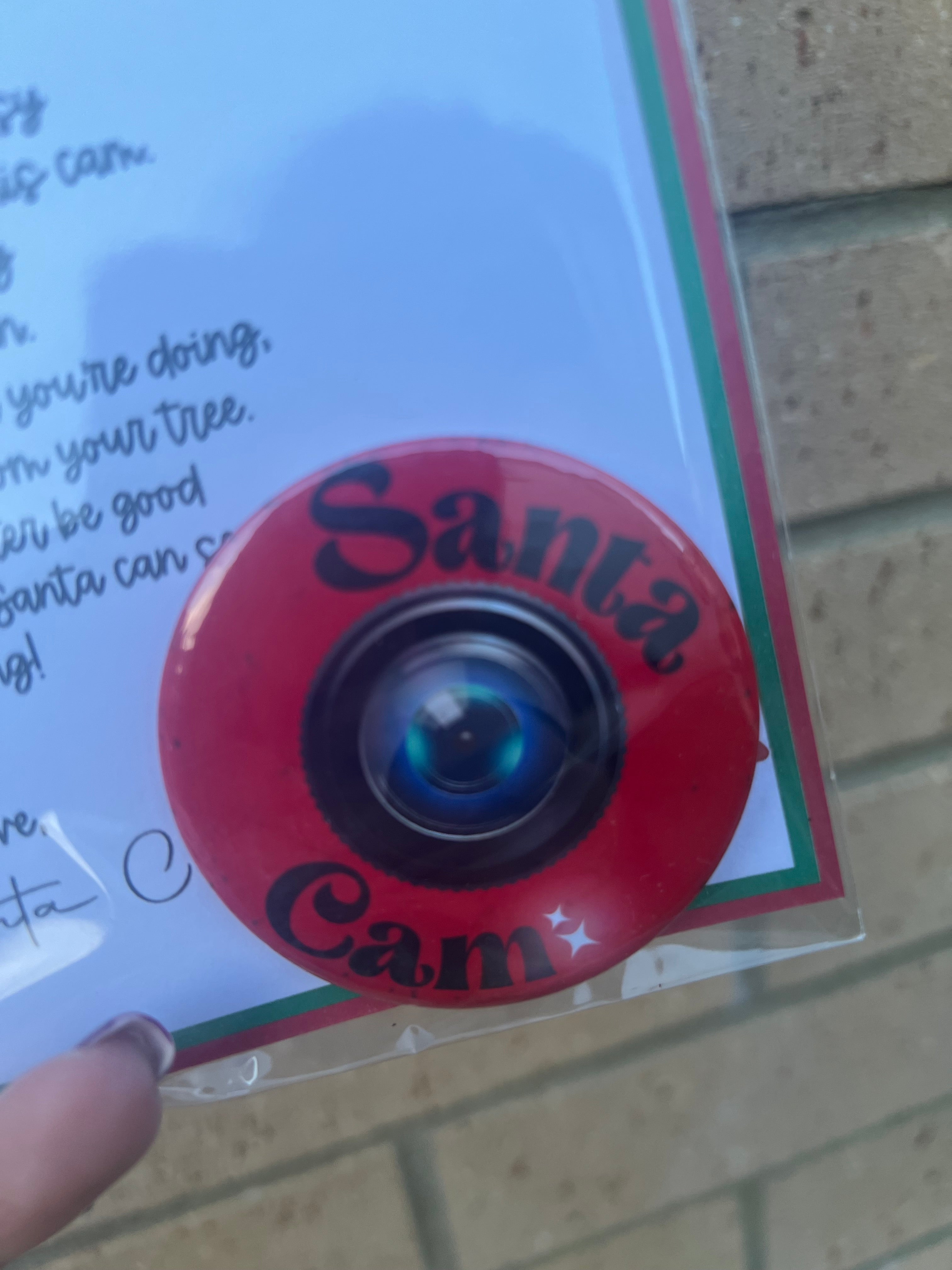 Santa Cam Magnet & Letter