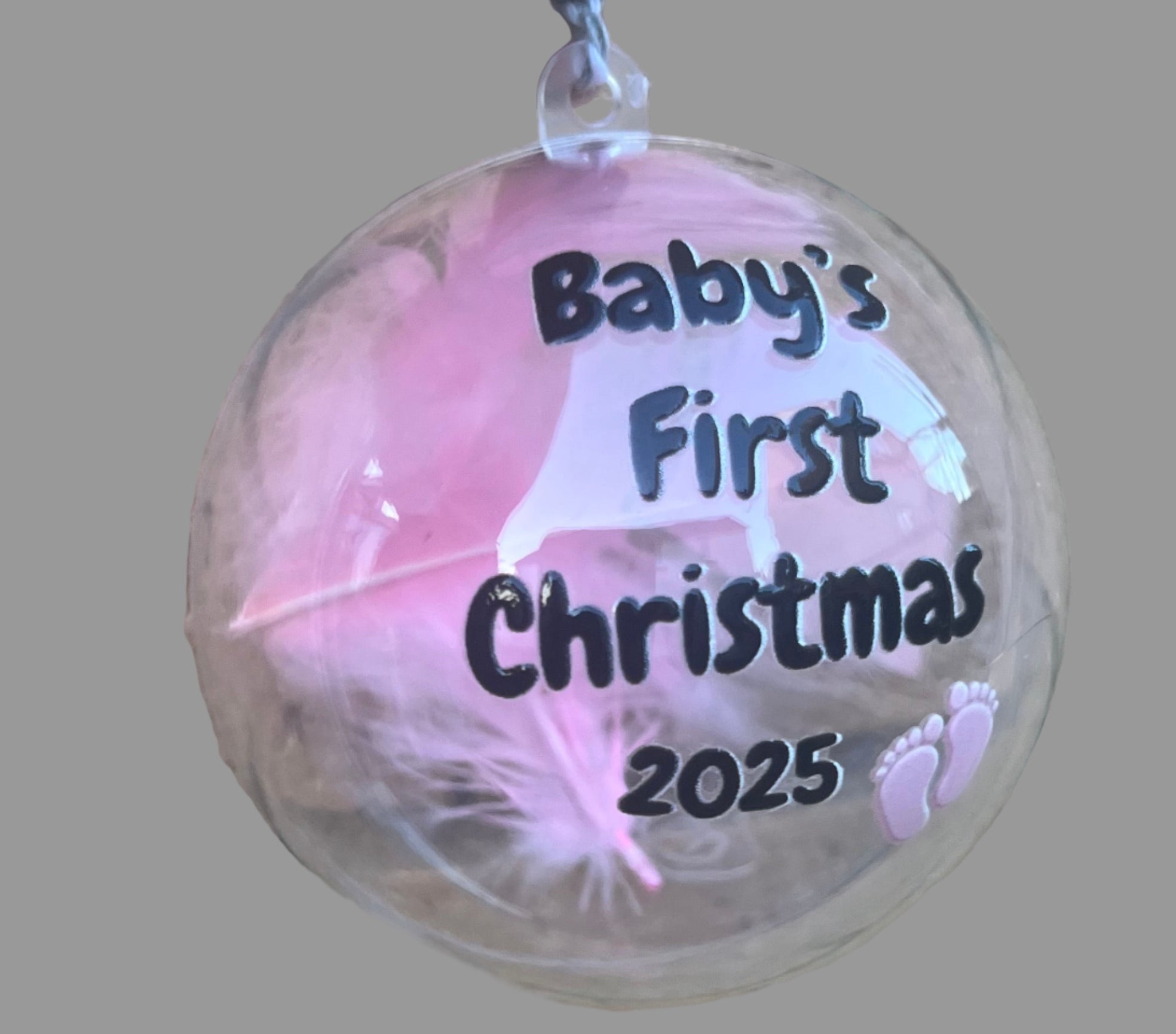 Personalised First Christmas Bauble