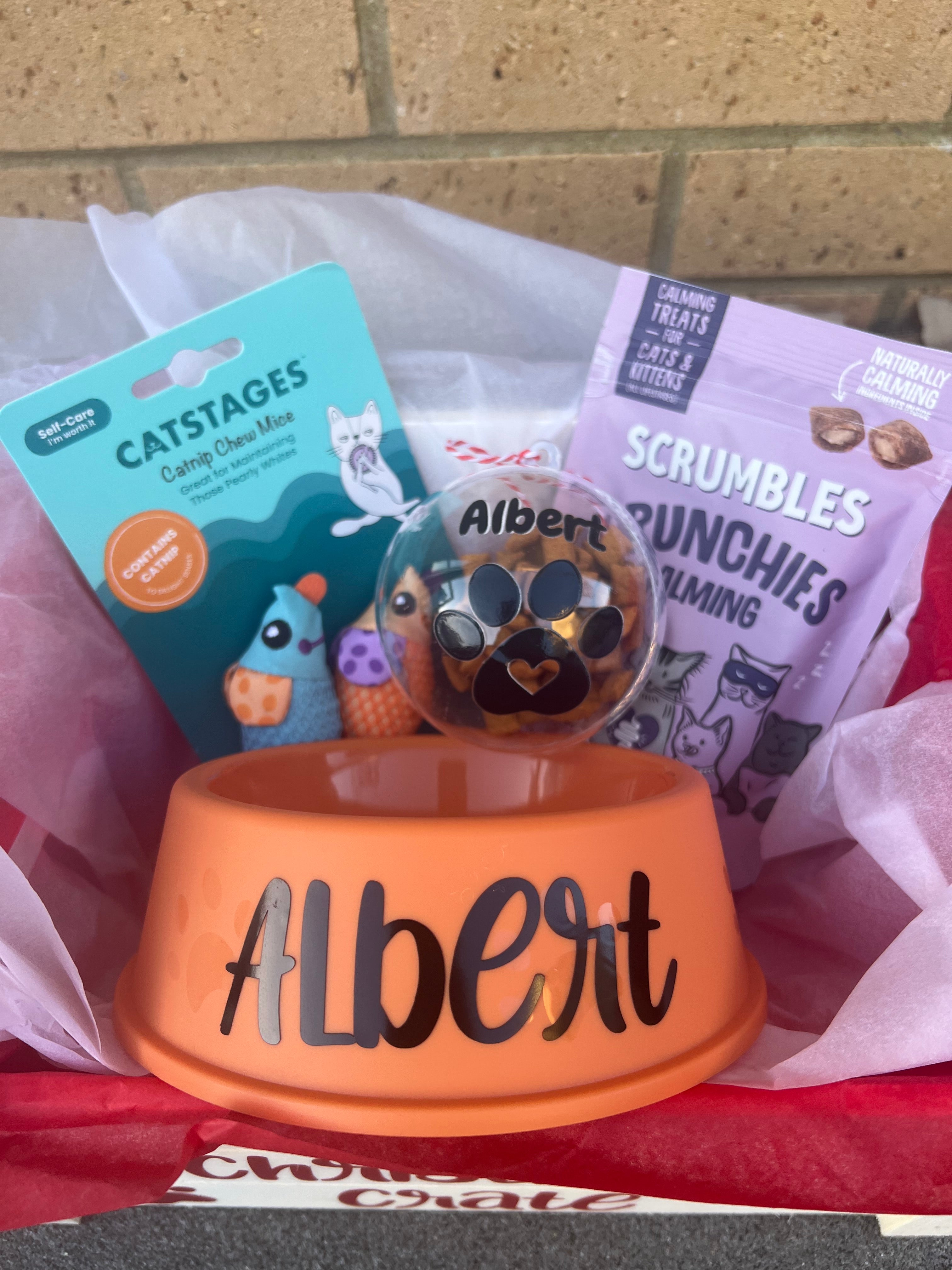 Personalised Cat Christmas Crate