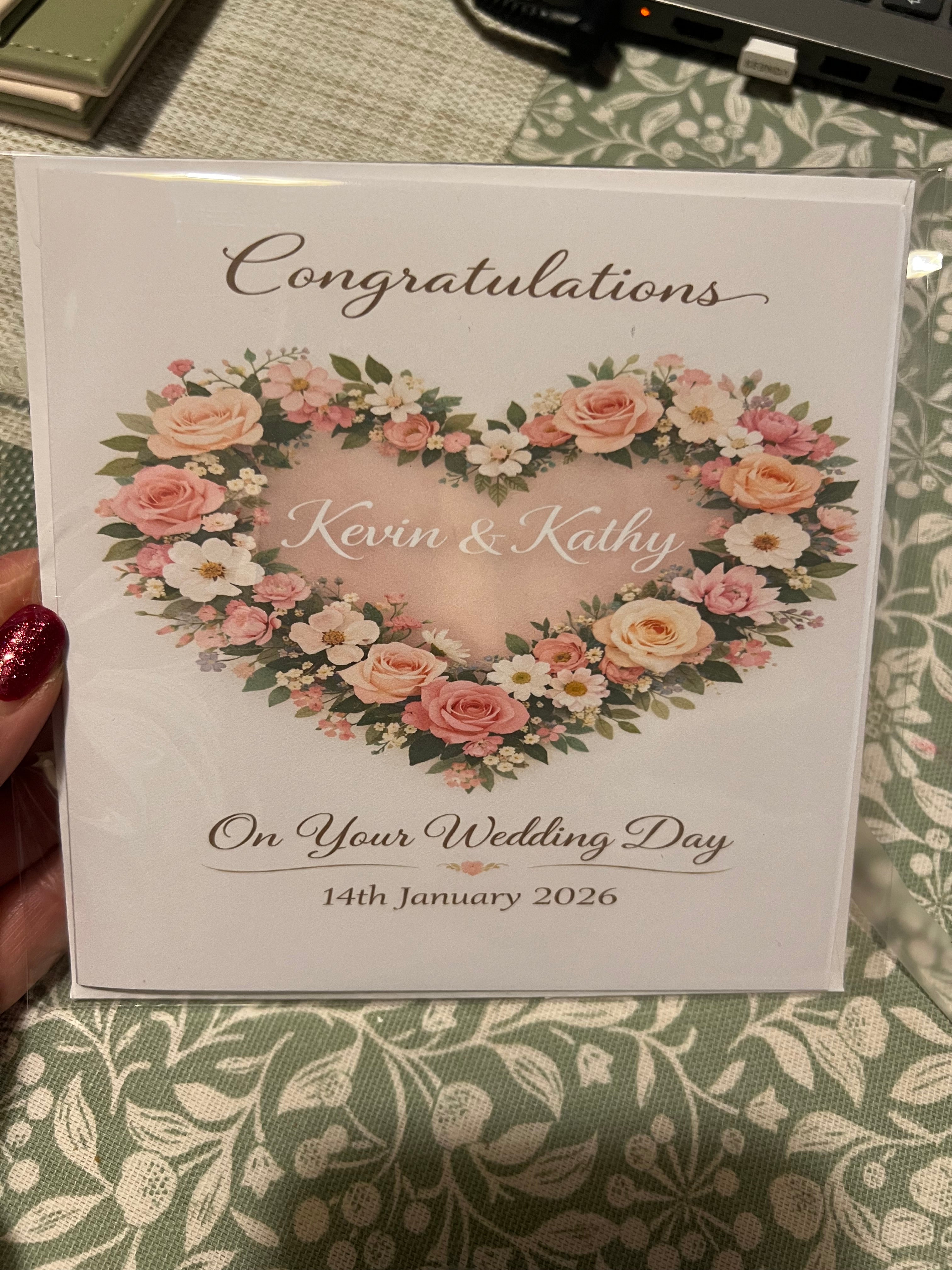 Custom 6x6 Greeting Card | Personalized Card with Photos & Text | Any Occasion | Full Color Print