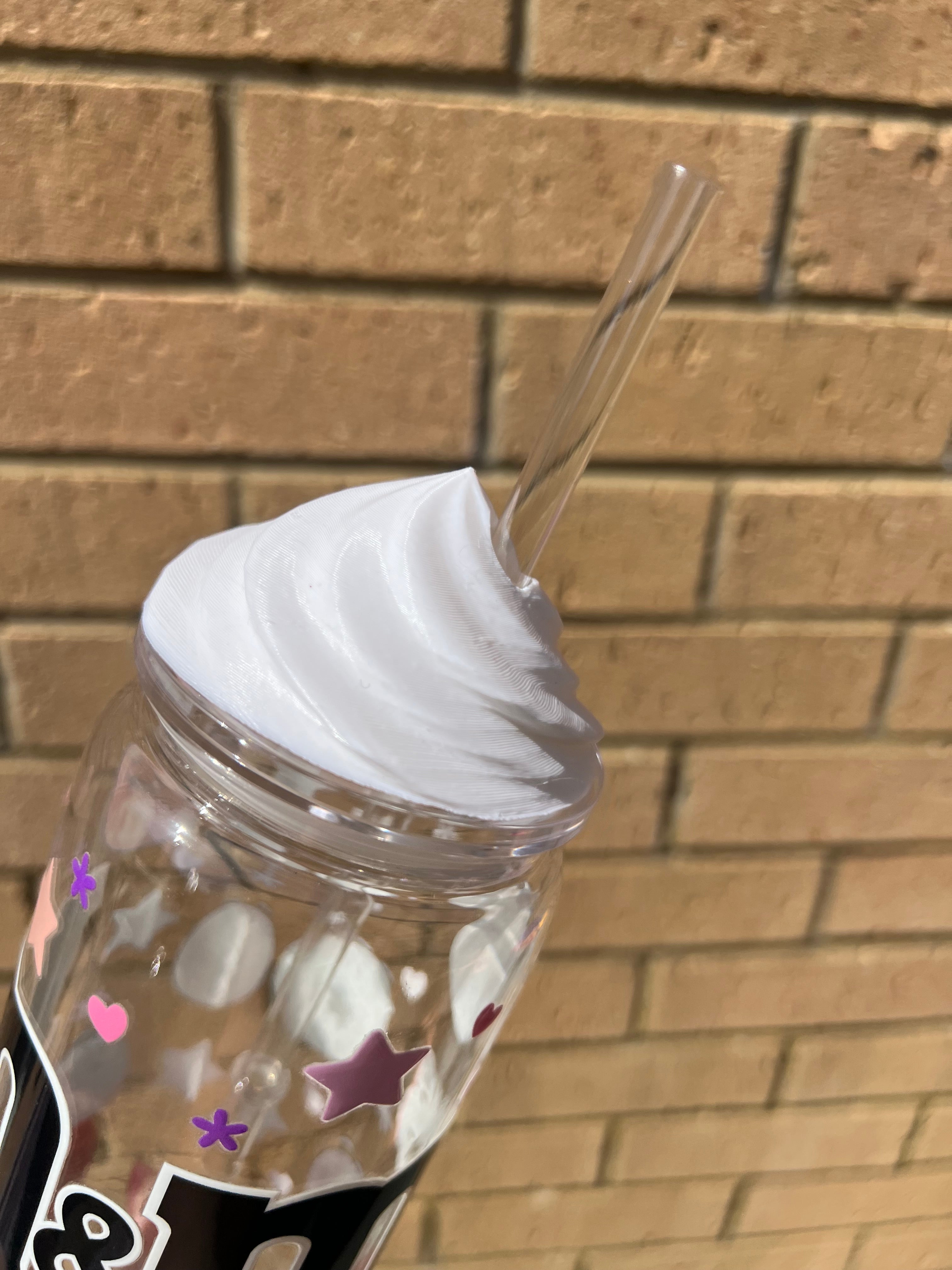 3D Printed Whipped Cream Tumbler Topper (2 pack)