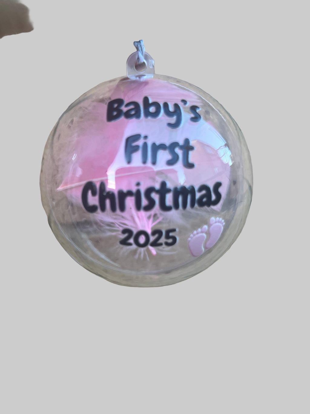 Personalised First Christmas Bauble