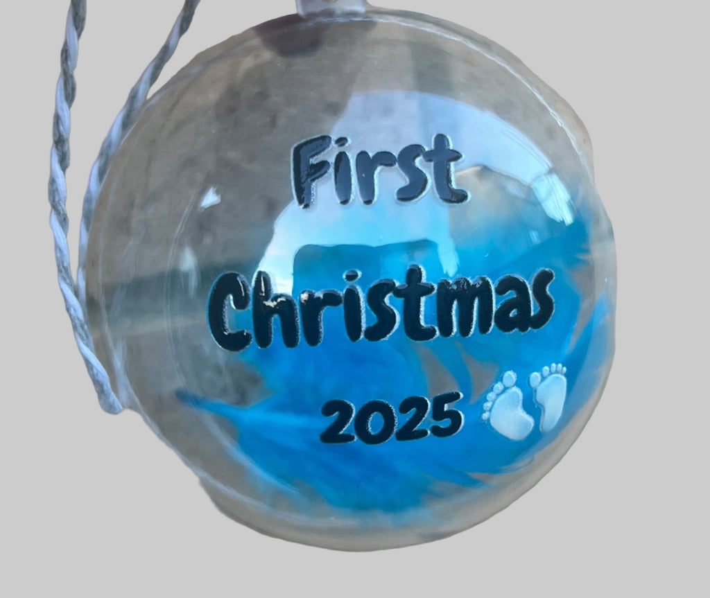 Personalised First Christmas Bauble