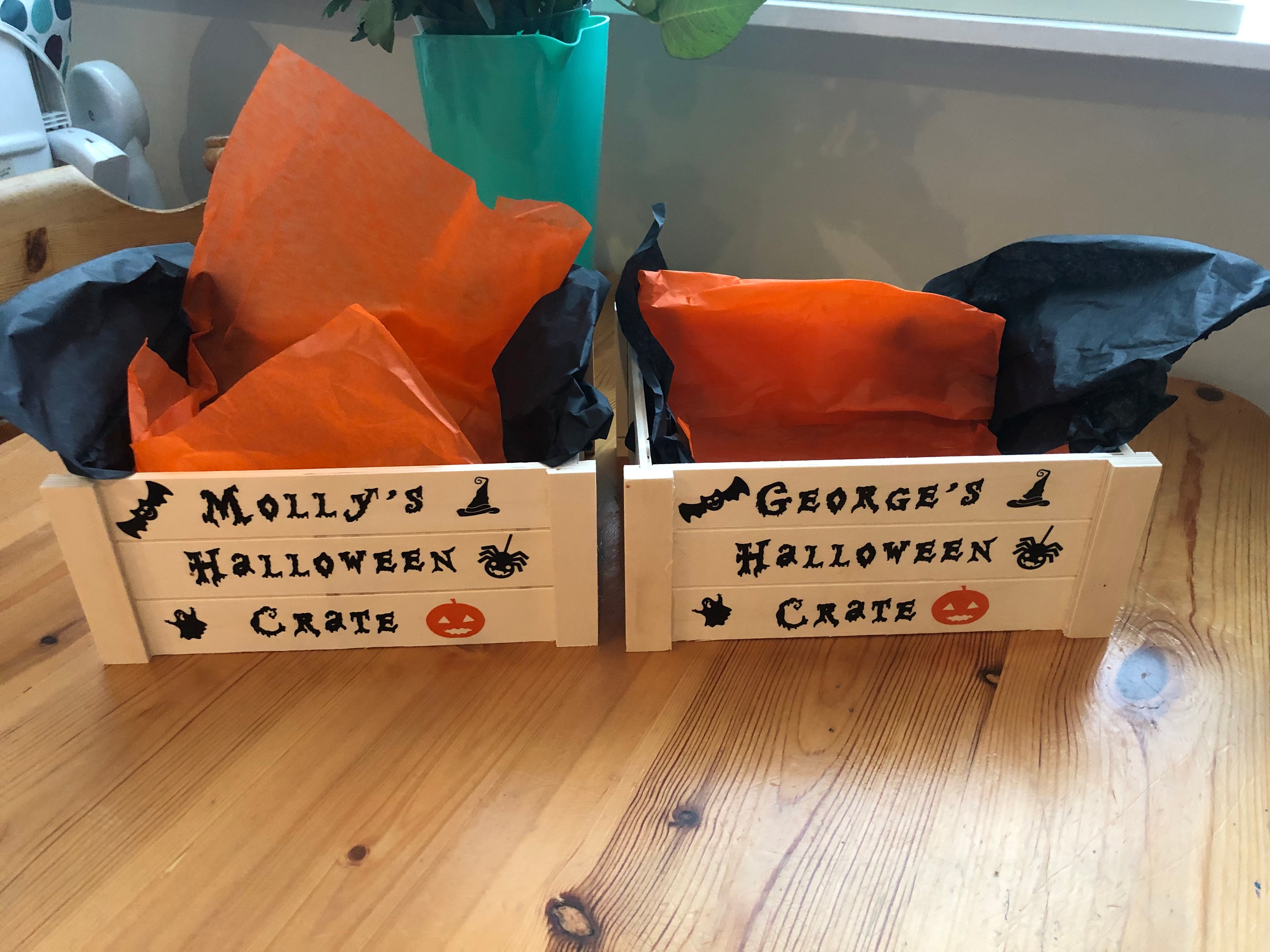 Halloween Crate - Personalised - empty