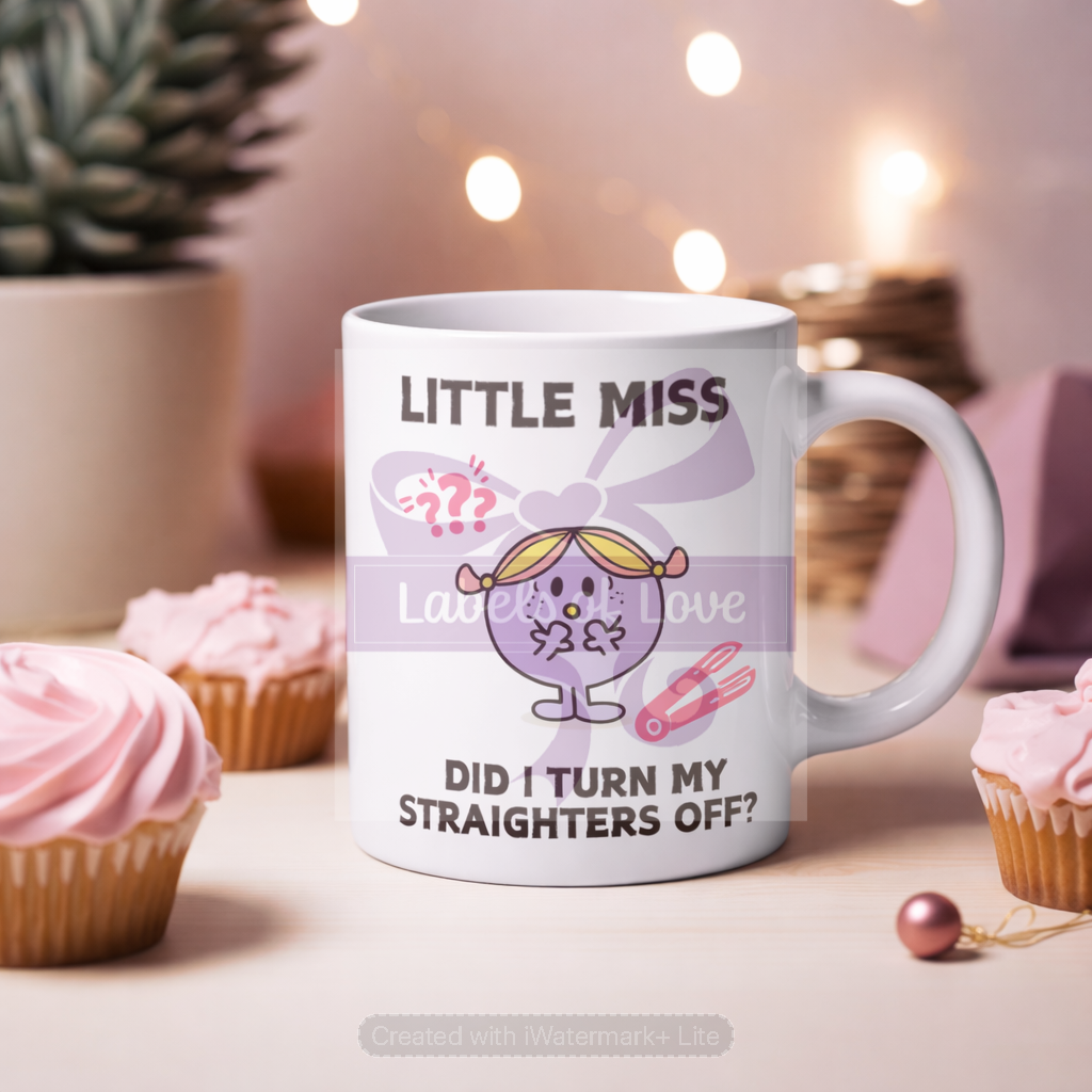 Funny Little Miss Mug | Novelty Coffee Mug | Little Miss TikTok Addict | Crocs Mug | Drinking Humor Gift