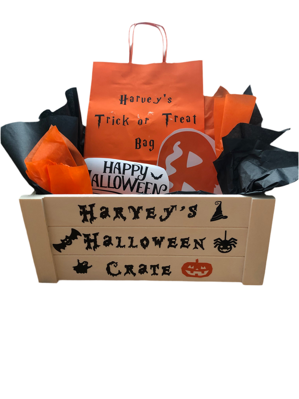 Halloween Crate - Personalised - Filled