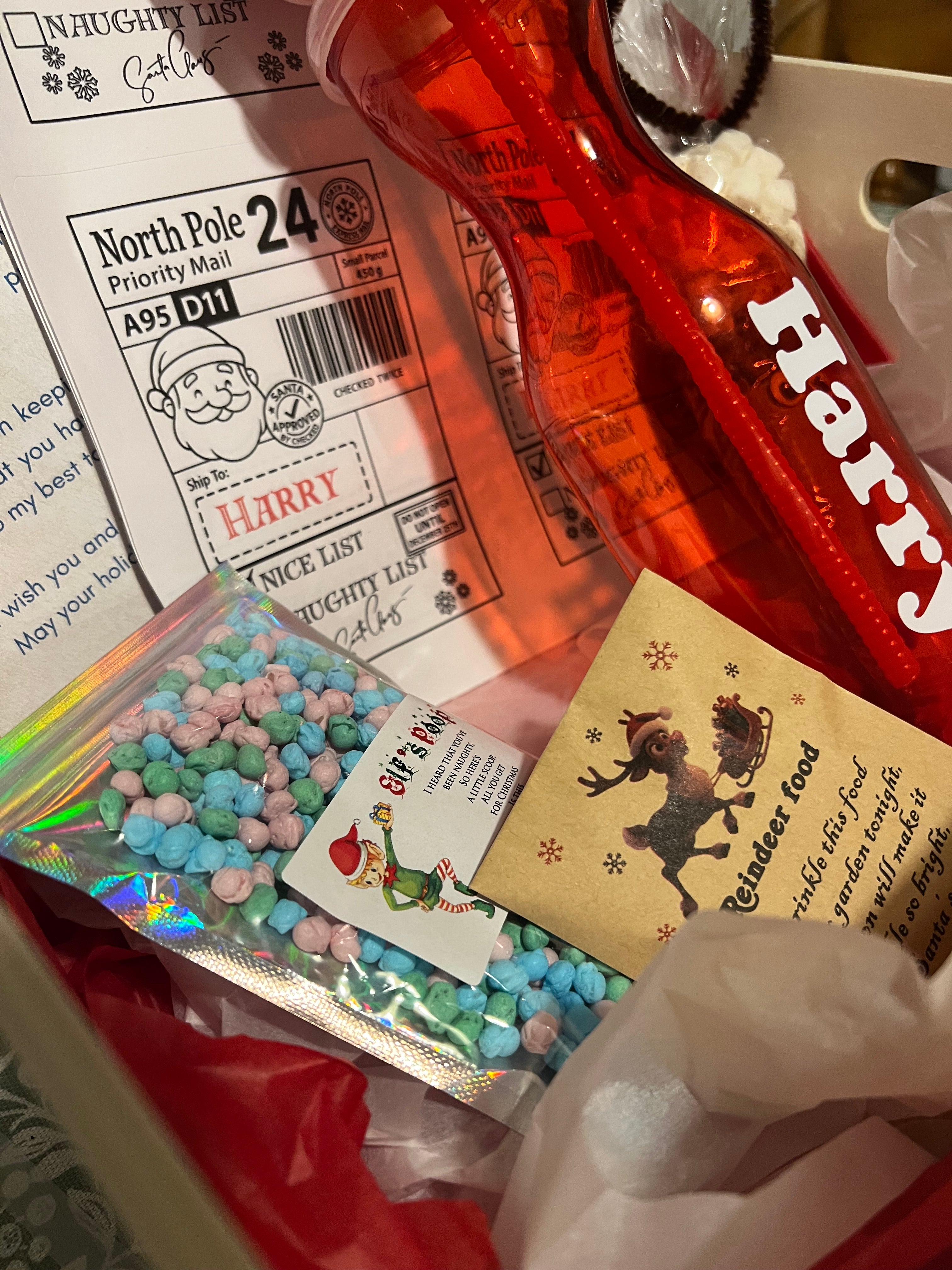 Personalised Childrens Christmas Crate Filled or Empty