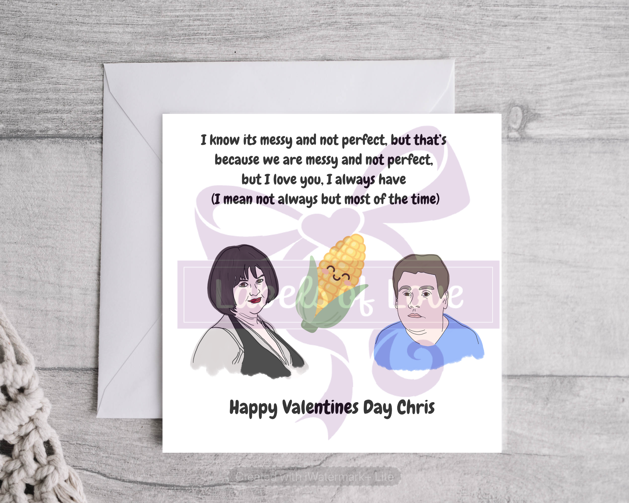 Nessa & Smithy Valentines Card - Personalised Card- Gavin and Stacey Inspired