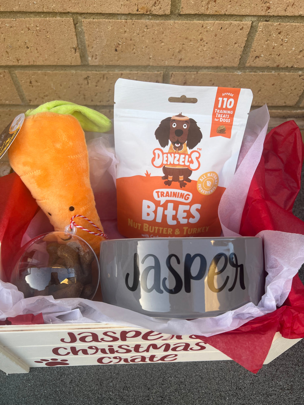 Personalised Dog Christmas Crate