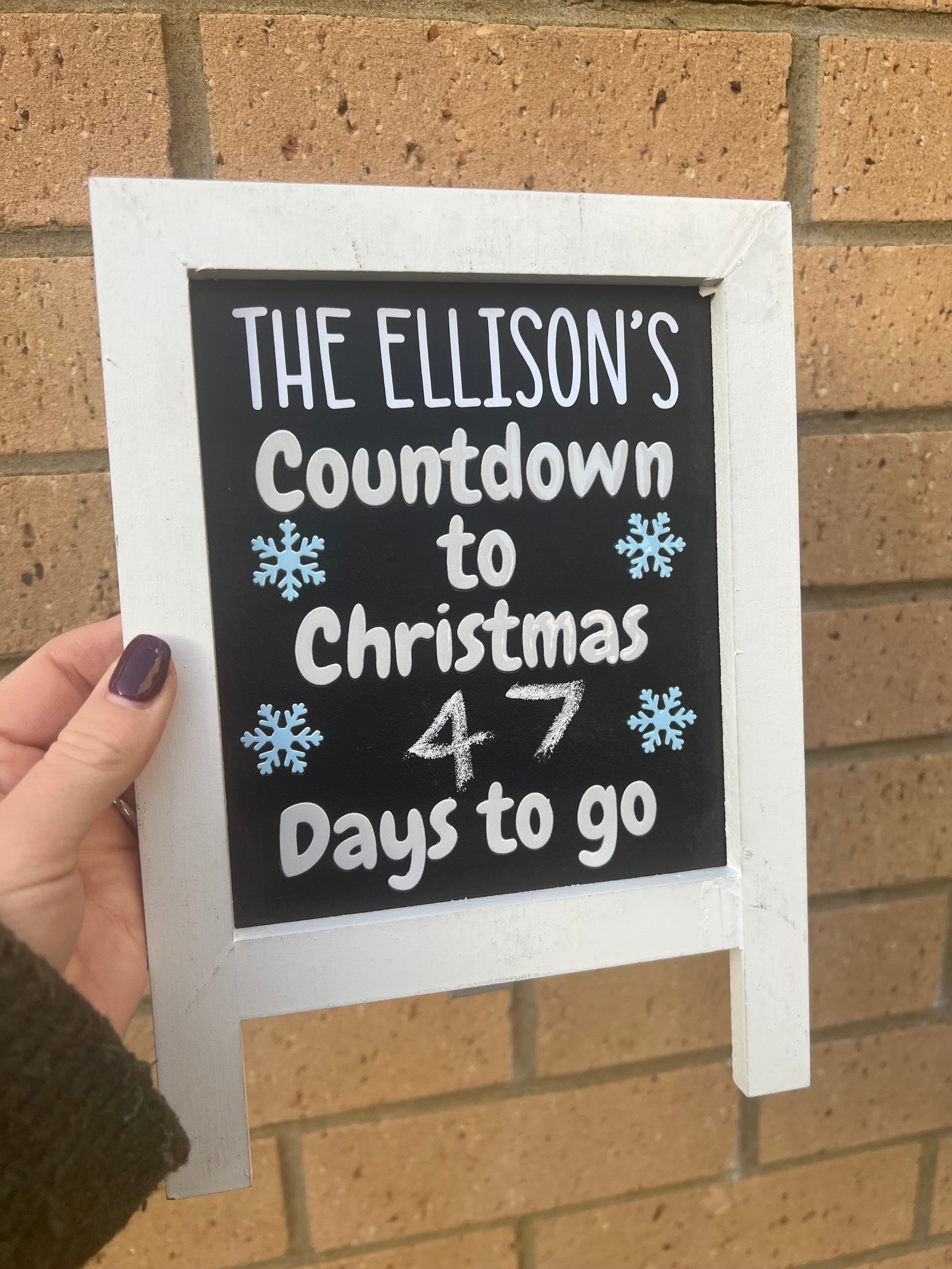 Personalised Countdown Board