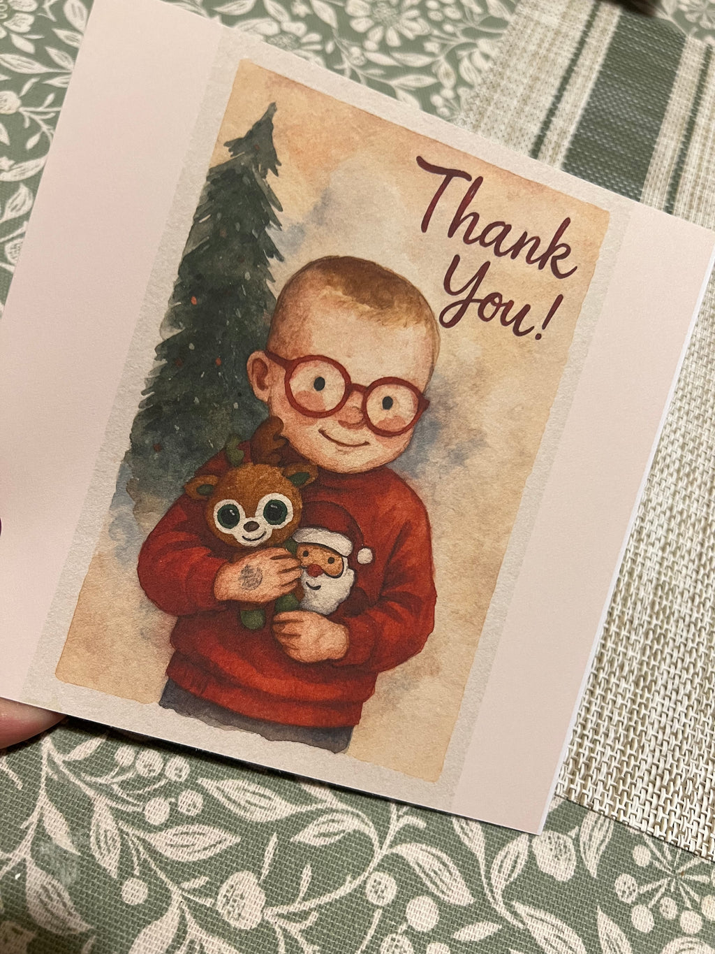 Custom 6x6 Greeting Card | Personalized Card with Photos & Text | Any Occasion | Full Color Print