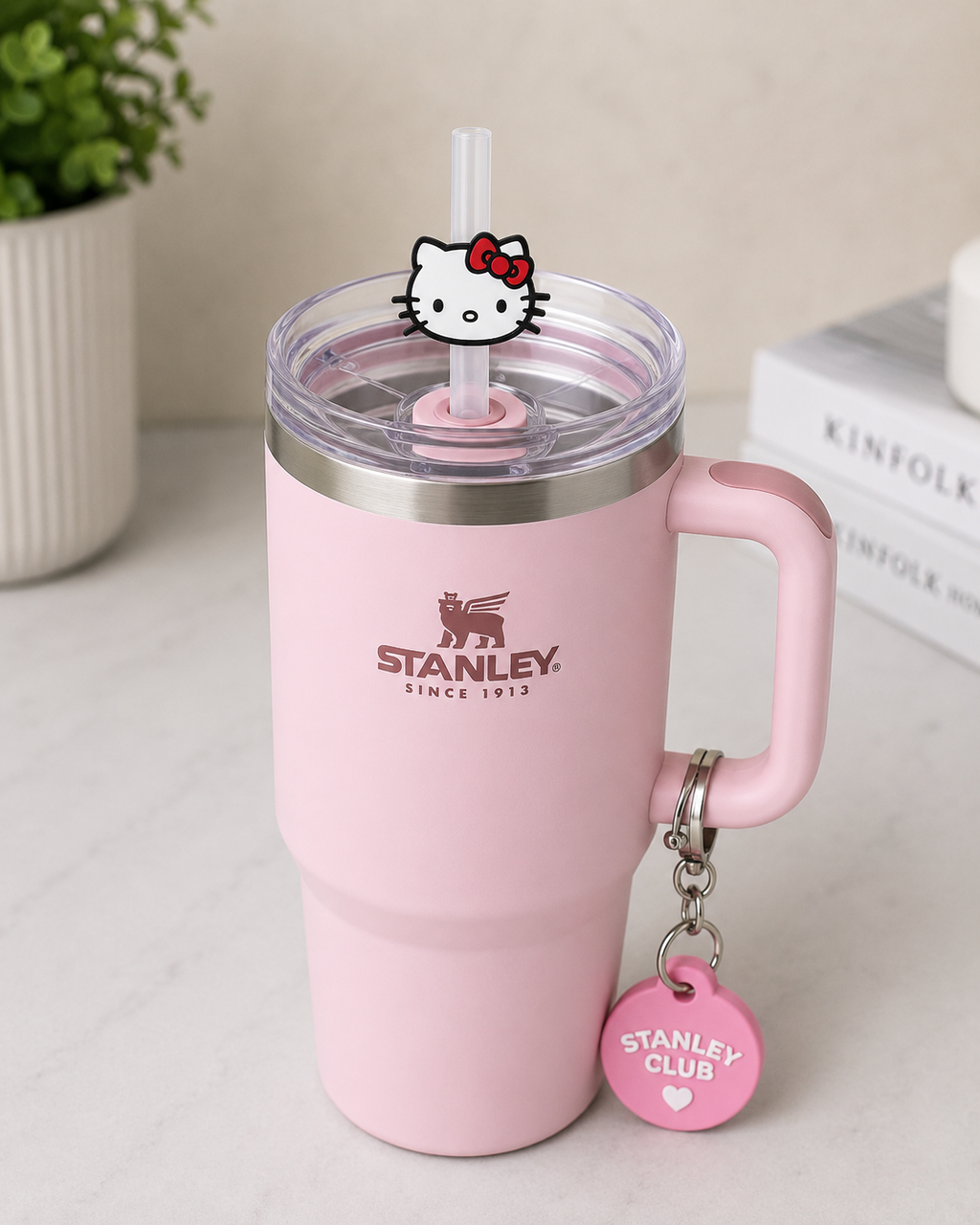 Kitty Kat Straw Topper