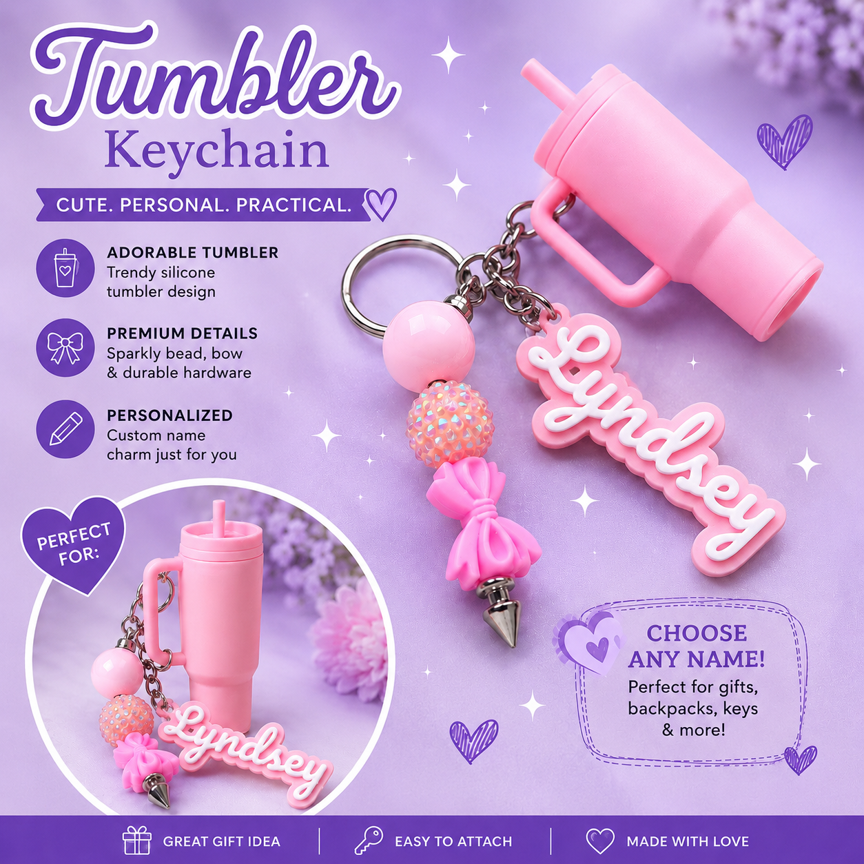 Personalised Keyrings | Handmade Custom Accessories by Labels of Love Team